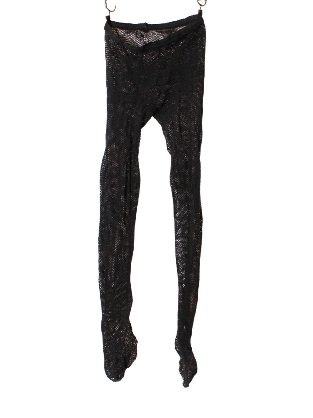 Vintage Y2K Black Fishnet Tights S M AS IS